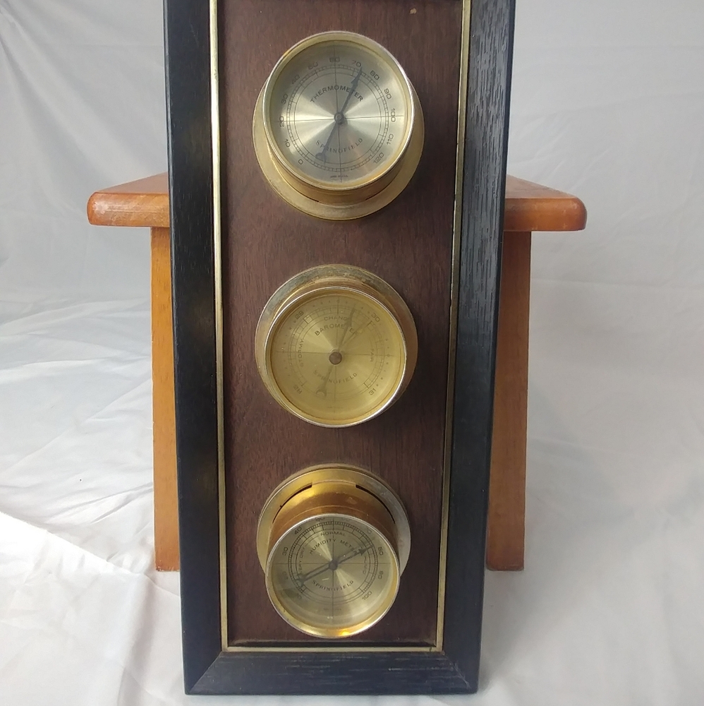 Vintage Barometer Weather Station Wall Art